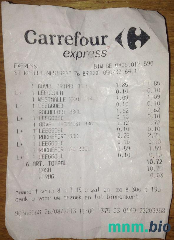 Carrefour Supermarket szablon paragonu PSD